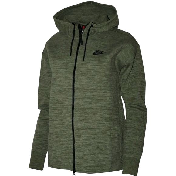 Nike Tech Knit Women’s Full Zip Hoodie Size Medium L835641-387 - Picture 1 of 12